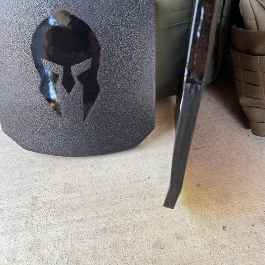 Spartan Level III+ AR550 Steel Body Armor plates - alternate view