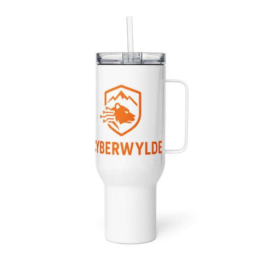Expedition Tumbler 40 oz in white - left side view