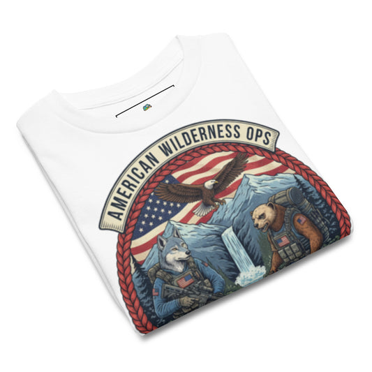 Youth Classic Tee in white - front view alternate