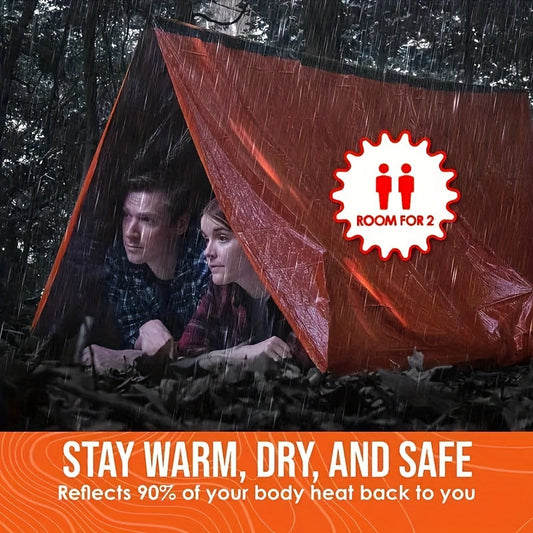 Emergency Survival Shelter Tent for 2 persons - setup view