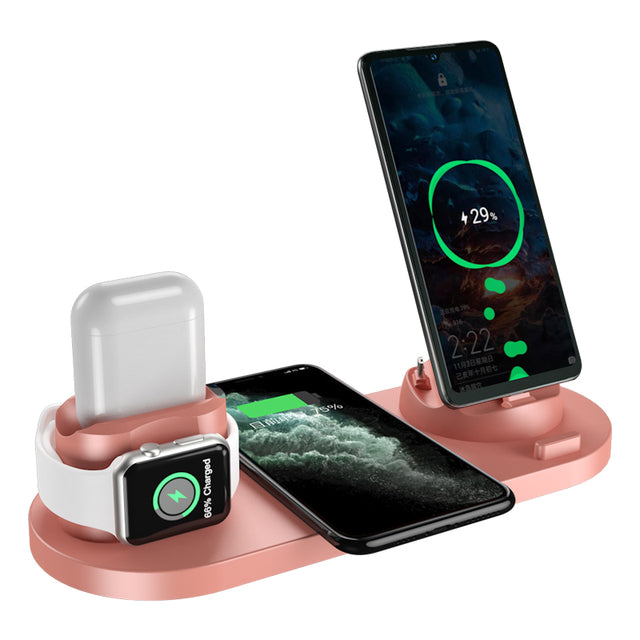 15W 6 in 1 Qi Wireless Charger Stand