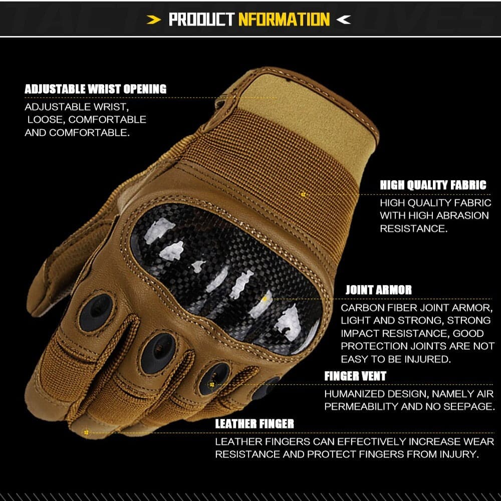 Outdoor Sports Tactical Gloves Full Finger