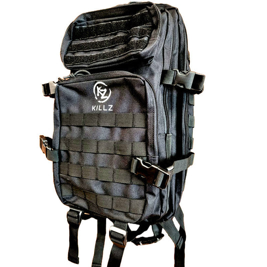 KILLZ Tactical Backpack in black - in use demonstration