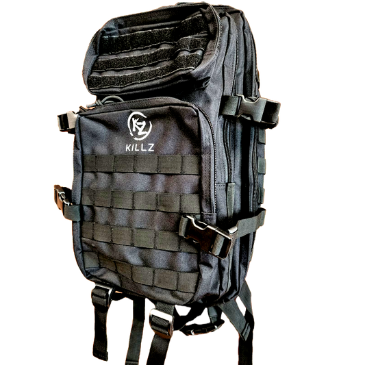 KILLZ Tactical Backpack in black - product view