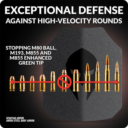 Spartan Level III+ AR550 Steel Body Armor Package