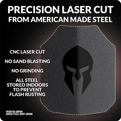 Spartan Level III+ AR550 Steel Body Armor Package