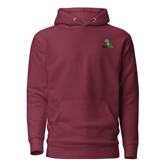 Vanguard Hoodie in maroon - front view