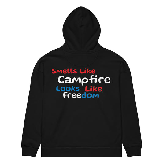 CyberWylde Campfire Hoodie in black - back view