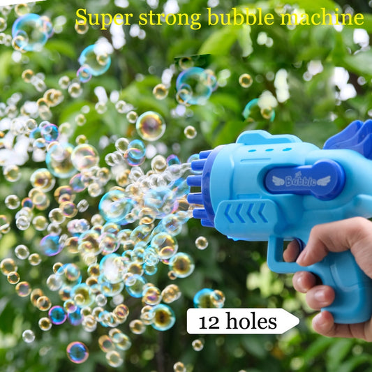 Bubble Gun Electric Automatic Soap Rocket